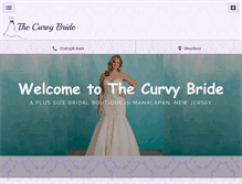 Tablet Screenshot of curvybrides.com